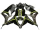 2007-2008 Honda CBR600RR Motorcycle Fairings - Glossy Black High Viz Yellow UK