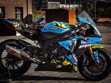 2015-2019 Yamaha YZF R1 Motorcycle Fairings - Blue Yellow Shark UK
