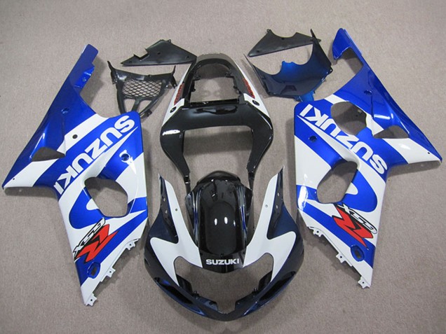 2000-2002 Suzuki GSXR 1000 Motorcycle Fairings - Blue White Black Red UK