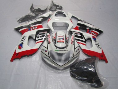 2000-2002 Suzuki GSXR 1000 Motorcycle Fairings - White Red Black Rizoma Playboy UK