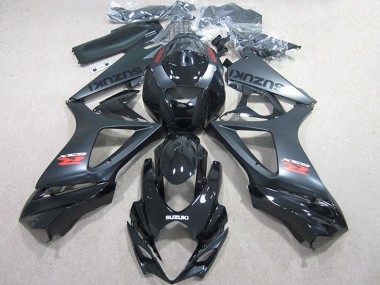 2007-2008 Suzuki GSXR 1000 Motorcycle Fairings Kits - Glossy Black Matte Black UK