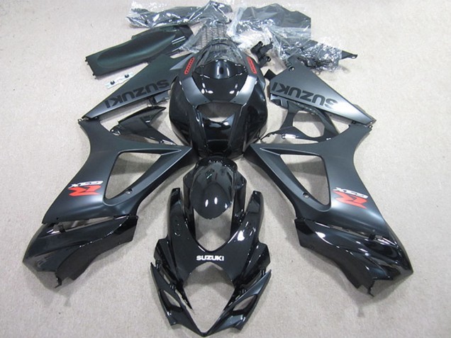 2007-2008 Suzuki GSXR 1000 Motorcycle Fairings Kits - Glossy Black Matte Black UK