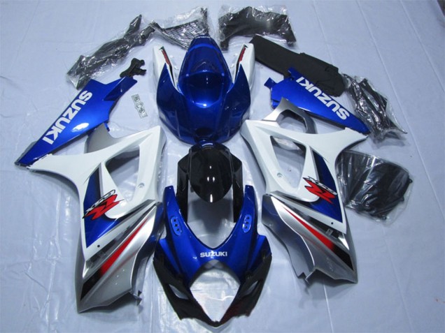 2007-2008 Suzuki GSXR 1000 Motorcycle Fairings - Blue White Red UK