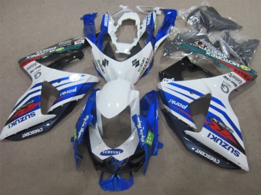 2009-2016 Suzuki GSXR 1000 Motorcycle Fairings - White Blue Red Samsung UK