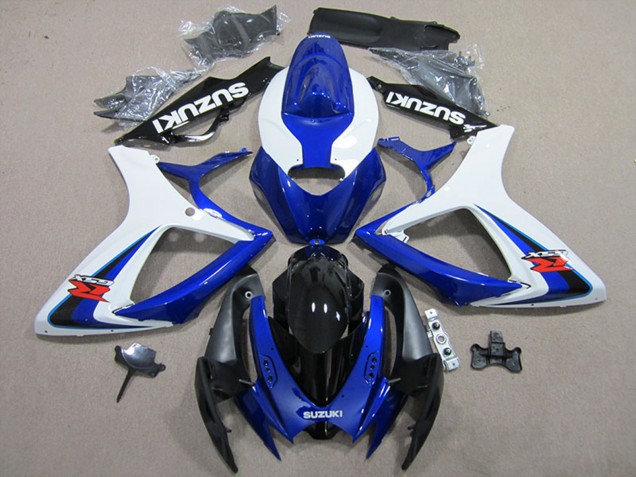 2006-2007 Suzuki GSXR 600 Motorcycle Fairings - White Blue Black Red UK