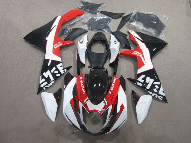 2011-2024 Suzuki GSXR 600 Motorcycle Fairings - Black Red White UK