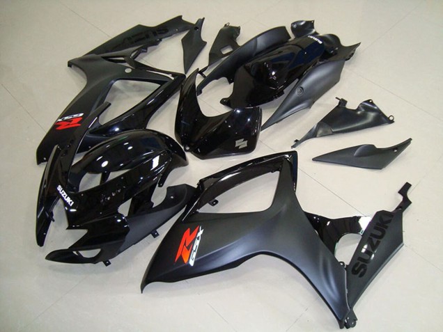 2006-2007 Suzuki GSXR 750 Motorcycle Fairings - Glossy Black Matte Black Red UK