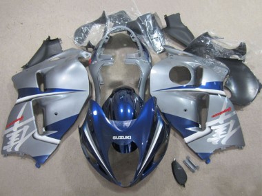 1996-2007 Suzuki GSXR 1300 Hayabusa Motorcycle Fairings - Silver Blue UK