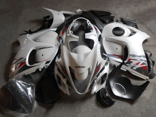 2008-2020 Suzuki GSXR 1300 Hayabusa Motorcycle Fairing - White Black UK