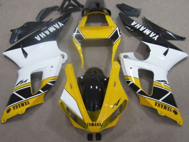 2000-2001 Yamaha YZF R1 Motorcycle Fairings - Yellow White Black UK