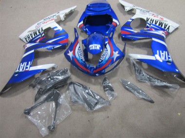 2002-2003 Yamaha YZF R1 Motorcycle Fairings - White Blue Red Motul Fiat UK