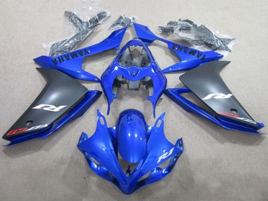 2007-2008 Yamaha YZF R1 Motorcycle Fairings - Blue Matte Black UK