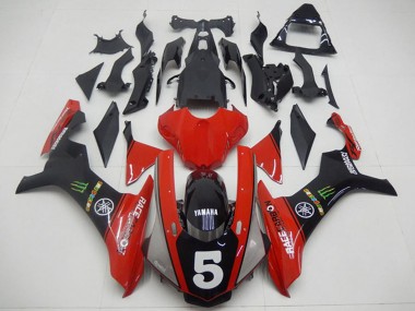 2015-2019 Yamaha YZF R1 Motorcycle Fairings - Red Black Green Monster 5 UK
