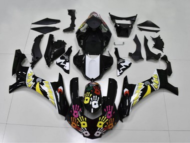 2015-2019 Yamaha YZF R1 Motorcycle Fairings - Black White Yellow Pink Shark UK