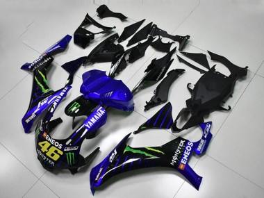 2015-2019 Yamaha YZF R1 Motorcycle Fairings - Blue White Black Green ENEOS Monster M1 46 UK