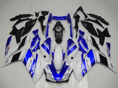 2015-2018 Yamaha YZF R3 Motorcycle Fairings - White Blue Black Yamalube ENEOS UK