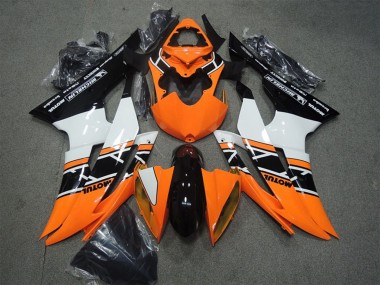2008-2016 Yamaha YZF R6 Motorcycle Fairings - Orange White Glossy Black Motul UK